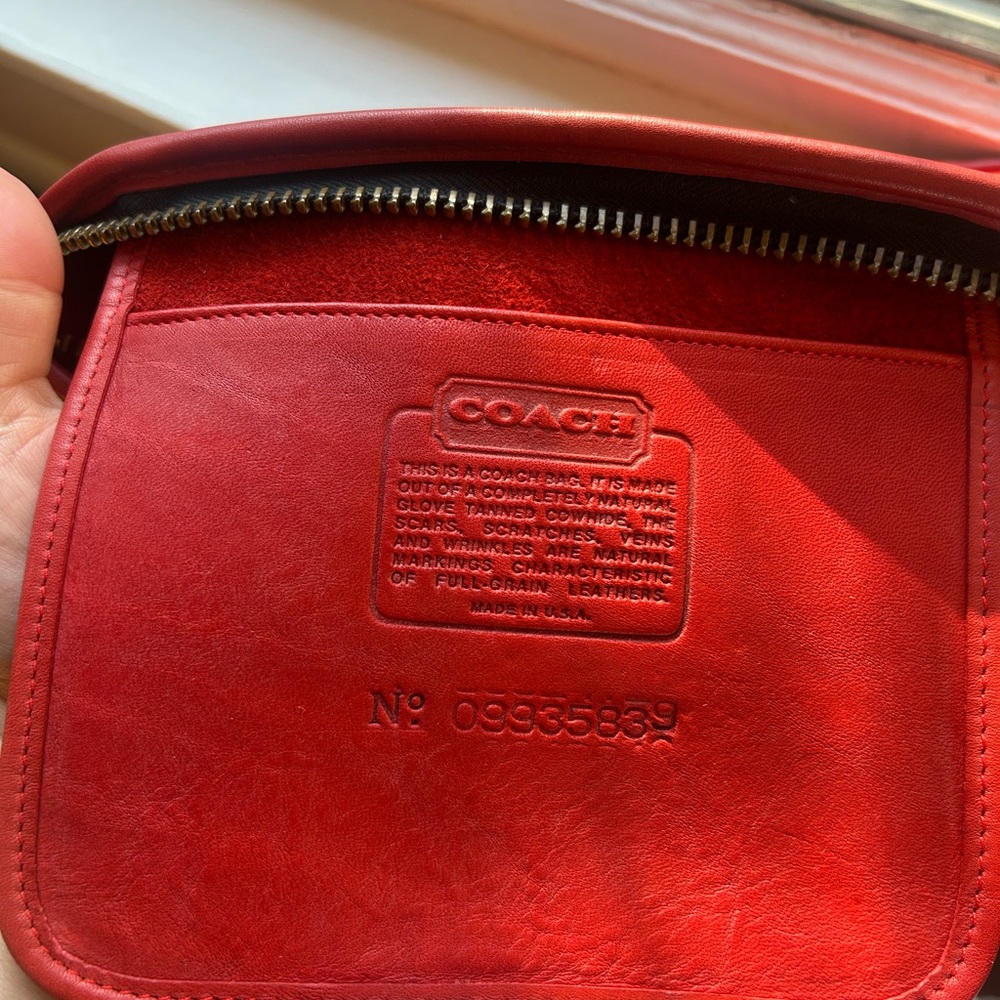 COACH Red Vintage Basic Bag - Picture 9 of 15